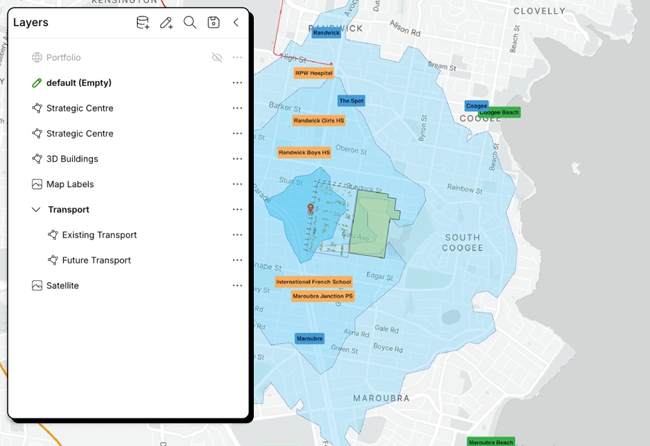 Consolidate market research onto one map