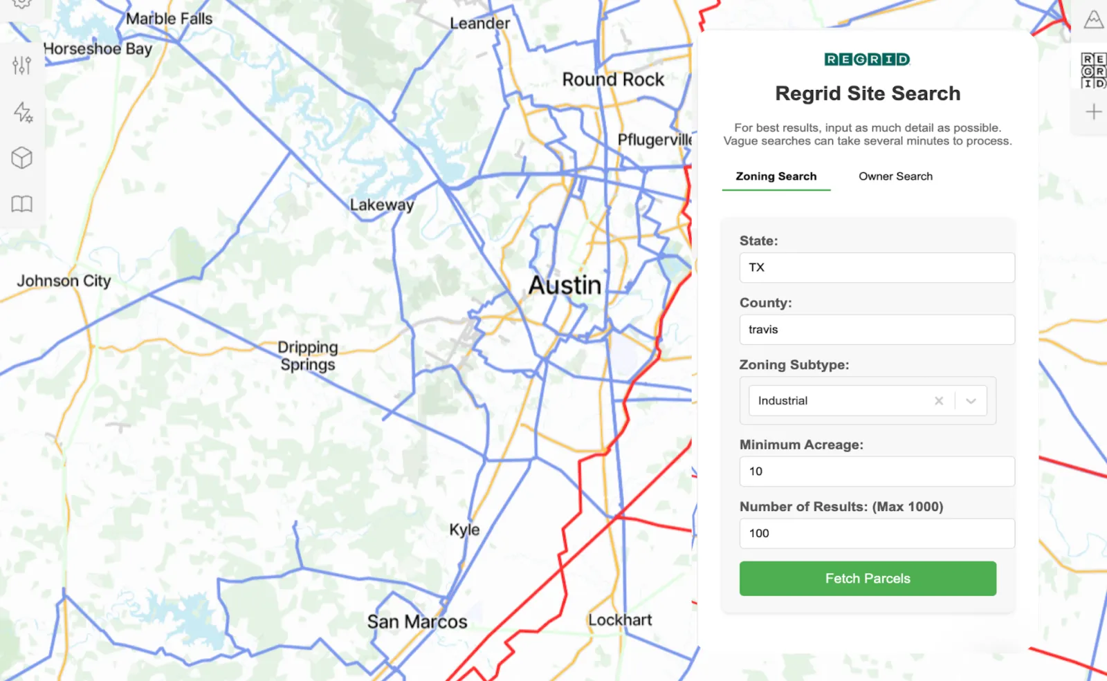 See the infrastructure, find the sites